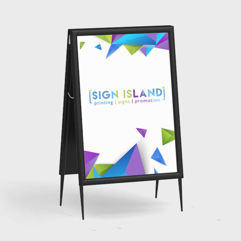 Standard A-Frame Sign Printing | Leading Sign Shop | Sign Island