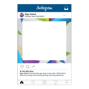 Instagram Selfie Cut-Out Frame (Medium)