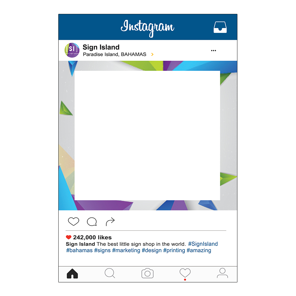 Instagram Selfie Cut-Out Frame (Medium)